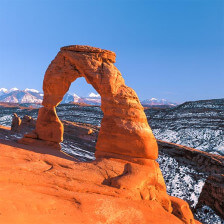 Delicate Arch dans l’Arches National Park, à Moab, Utah