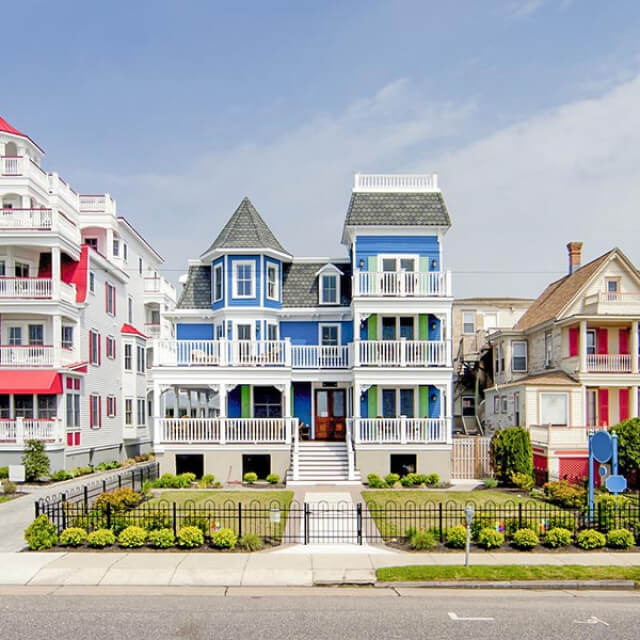 Architecture victorienne à Cape May, New Jersey