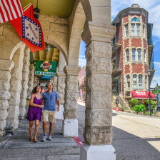 Promenade dans le centre d’Eureka Springs, Arkansas