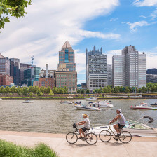 Pistes cyclables en bord de mer à Pittsburgh, Pennsylvanie