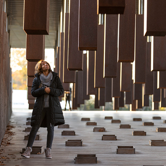 Le National Memorial for Peace and Justice à Montgomery, Alabama