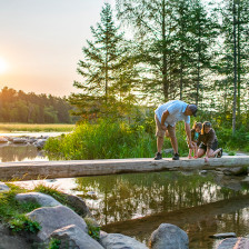 Visite de la source du fleuve Mississippi dans l’Itasca State Park, Minnesota